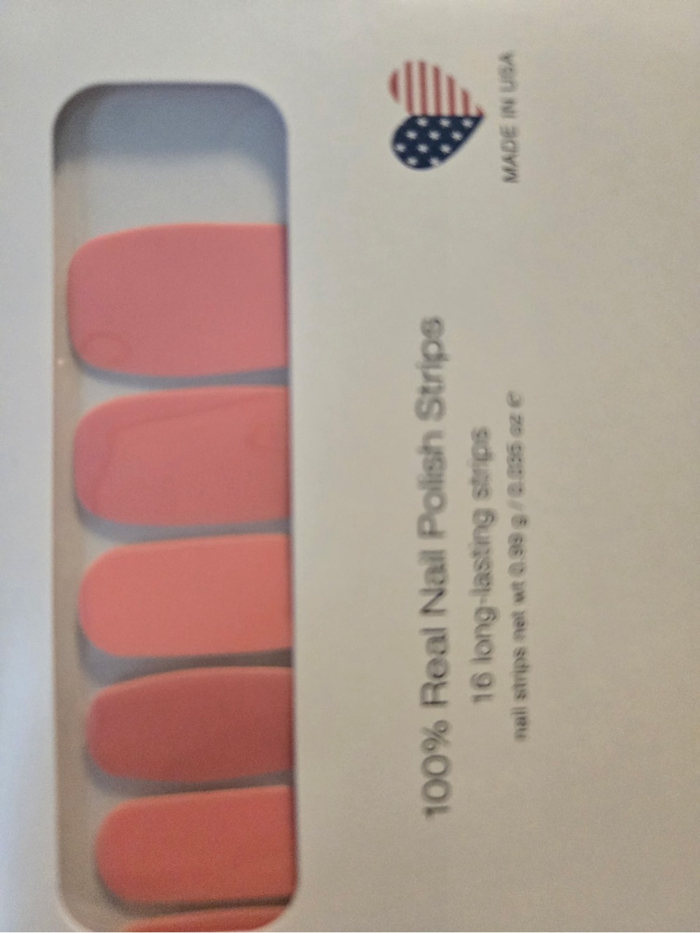 Color Street Soft Coral Pink Nail Strips - Picture 2 of 7